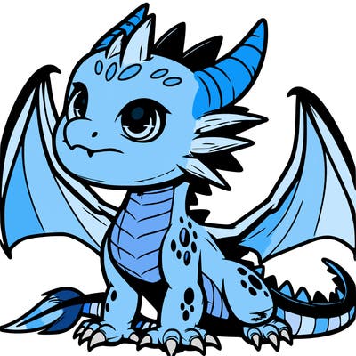 fierce baby night dragon