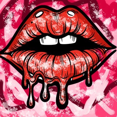 lips that look realistic and drip