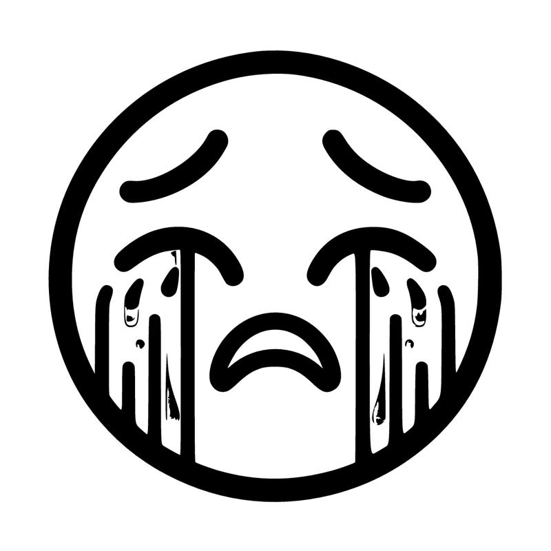 a crying emoji