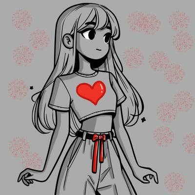 girl in a cute crop top