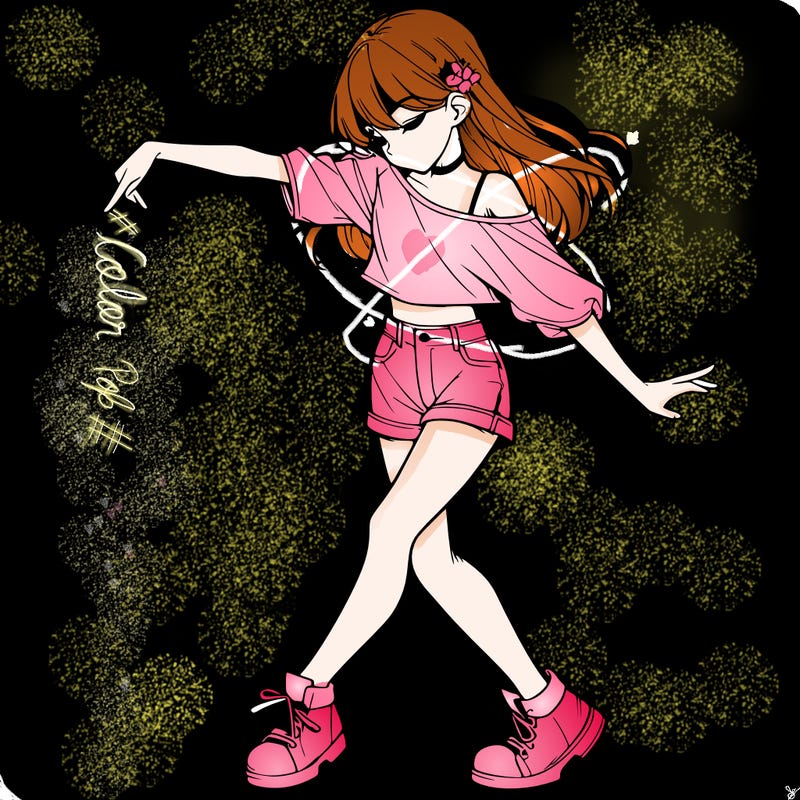 realistic girl danceing