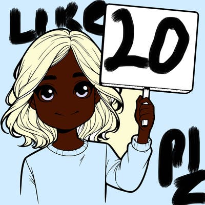 realistic girl holding up a sign