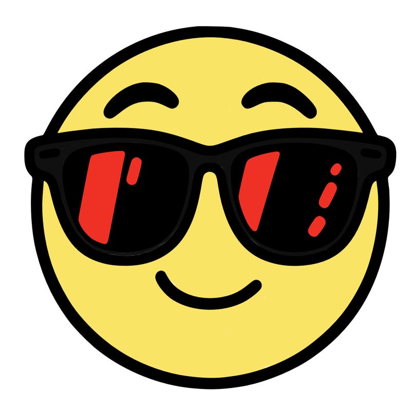 emoji with sunglasses