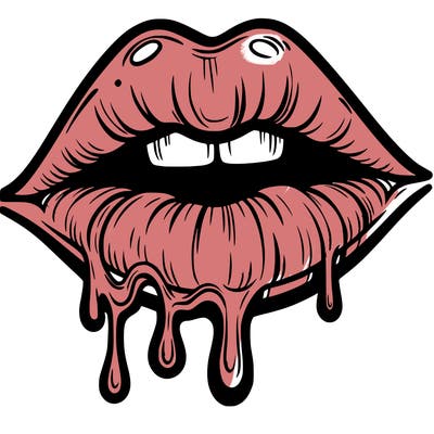 lips that look realistic and drip