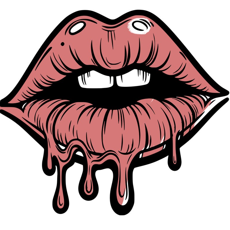 lips that look realistic and drip