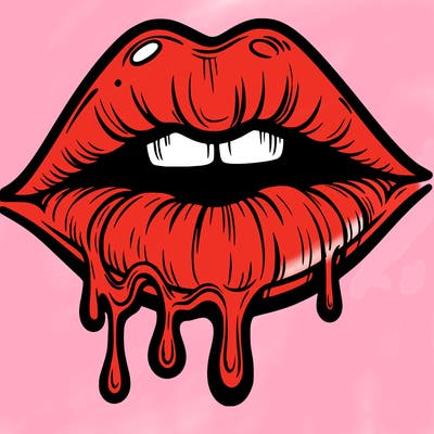 lips that look realistic and drip