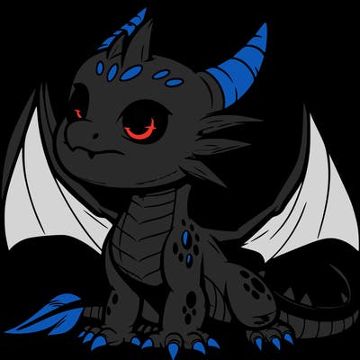 fierce baby night dragon