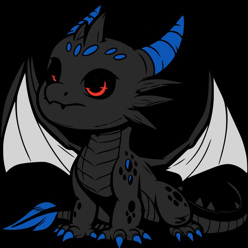 fierce baby night dragon