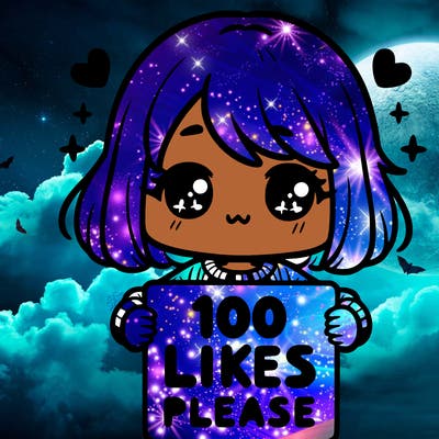 cute girl holding a sign saying 100 likes please