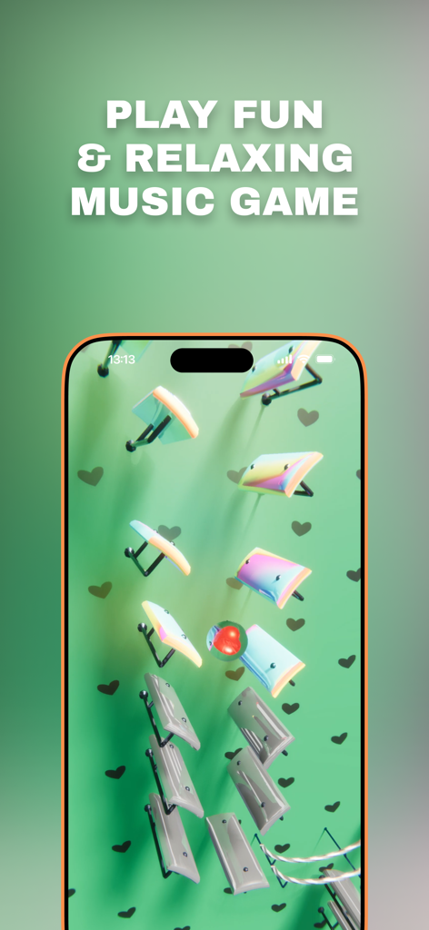 Marble Music – Music Ball Game - Relaxing marble music game with a red ball bouncing on colorful rhythmic tiles