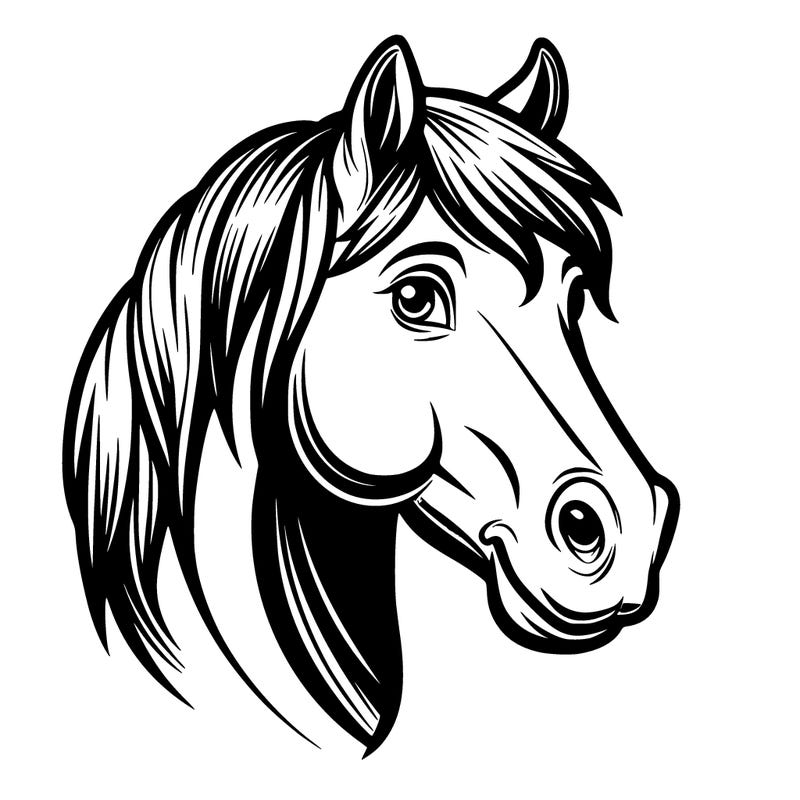 big horse head