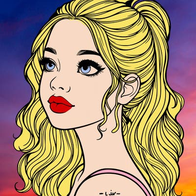 beautiful realistic girl