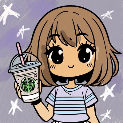 girl drinking starbucks