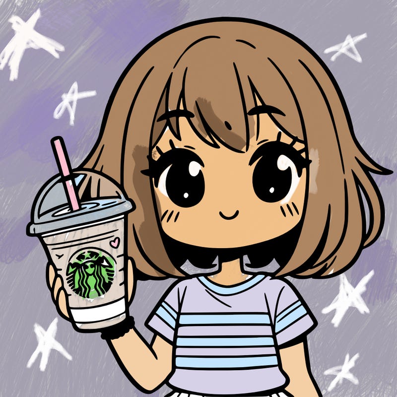 girl drinking starbucks