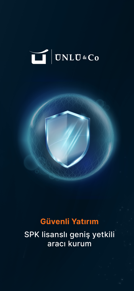 Piapiri Borsa Hisse Alım Satım - Piapiriアプリの画面、セキュリティシールドとSPKライセンス証券会社情報が表示され、安全な投資が可能