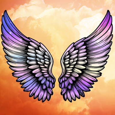 realistic angel wings 4 wings