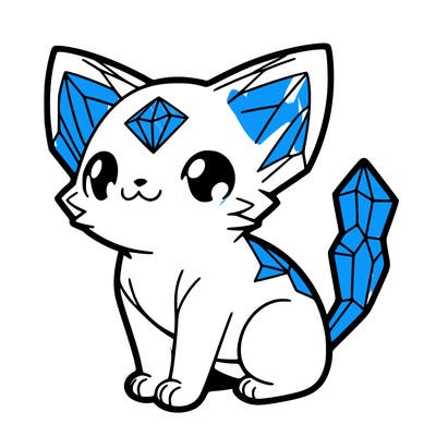 crystal kitten