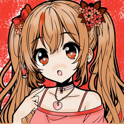 pretty anime girl
