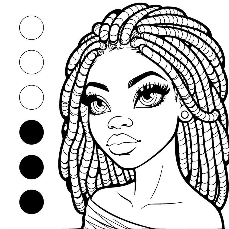 black woman with dreads that's realistic