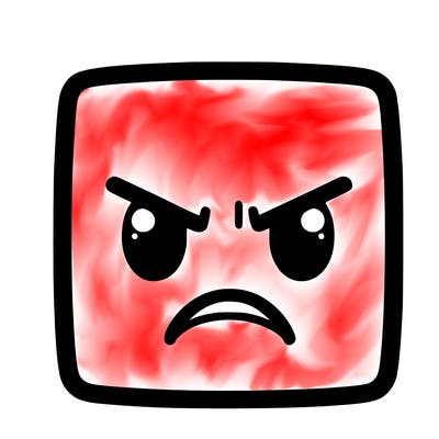anger square face from emotion