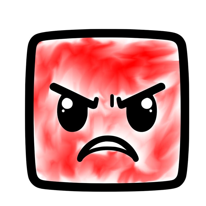 anger square face from emotion