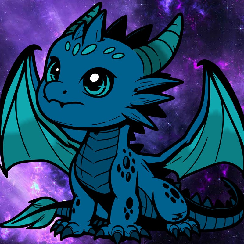 fierce baby night dragon