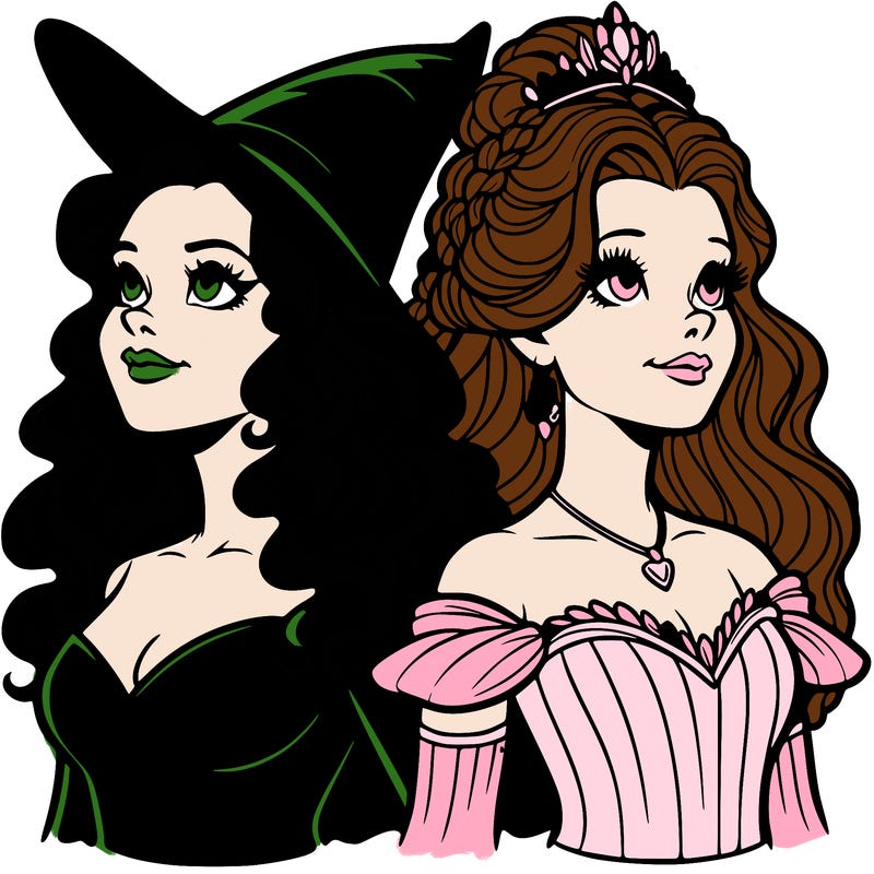 'elphaba and glinda (realistic)