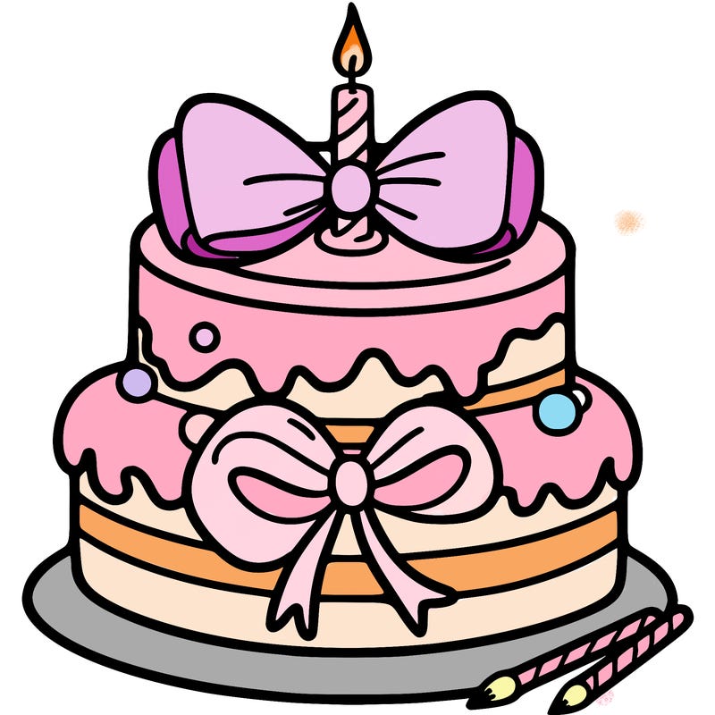 a cake with a bow on it