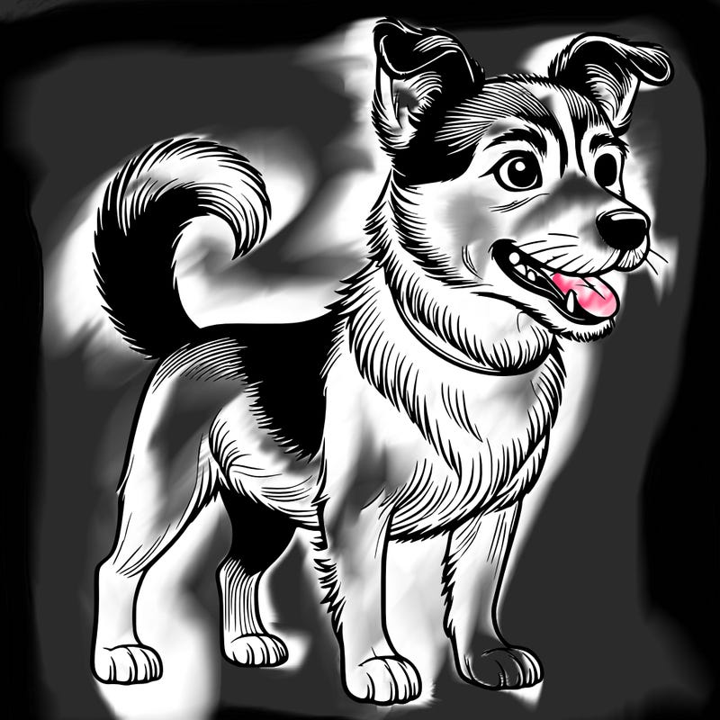 realistic dog