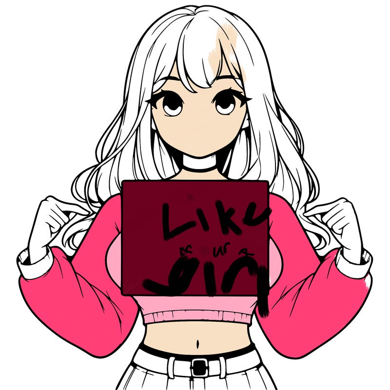 girl holding a blank sign in a long sleeve crop top