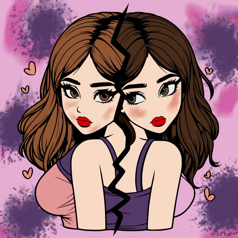 realistic girl split