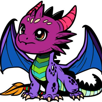 fierce baby night dragon