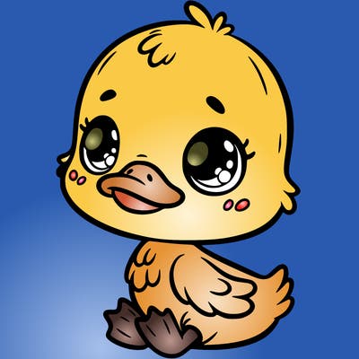 cute little baby duck