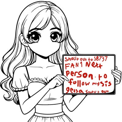 realistic pretty girl holding blank sign