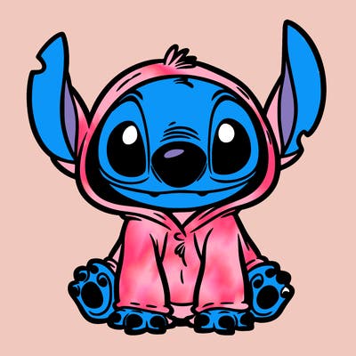 stitch in a dog costume