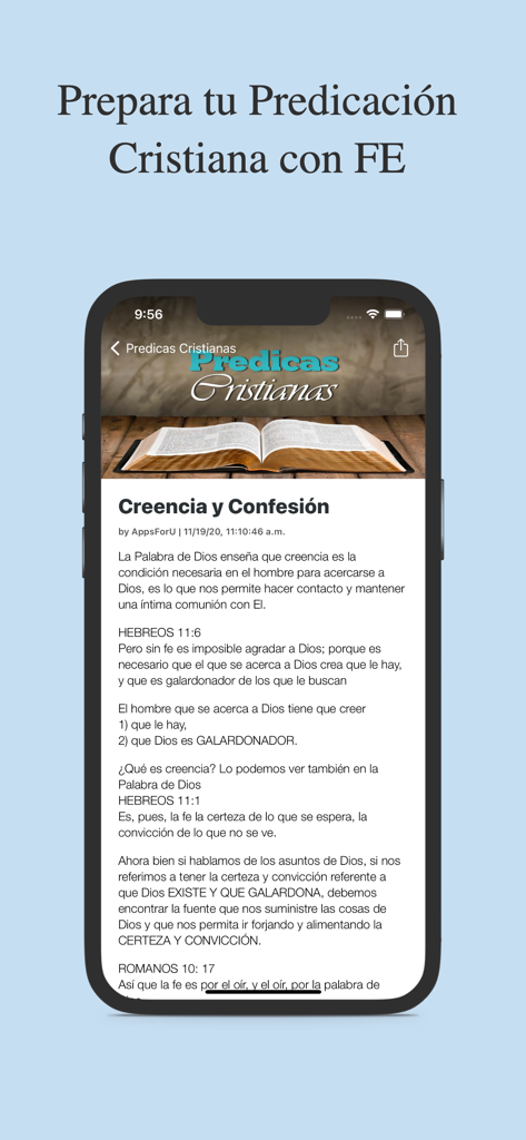 Temas Bíblicos y Predicas - 「Temas Bíblicos y Predicas」モバイルアプリのスペイン語のキリスト教説教概要を表示するiPhone