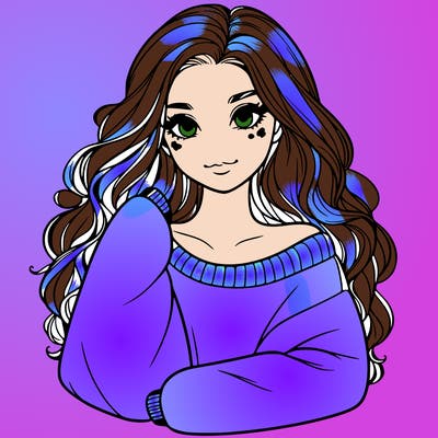 a beautiful girl in a big sweatshirt