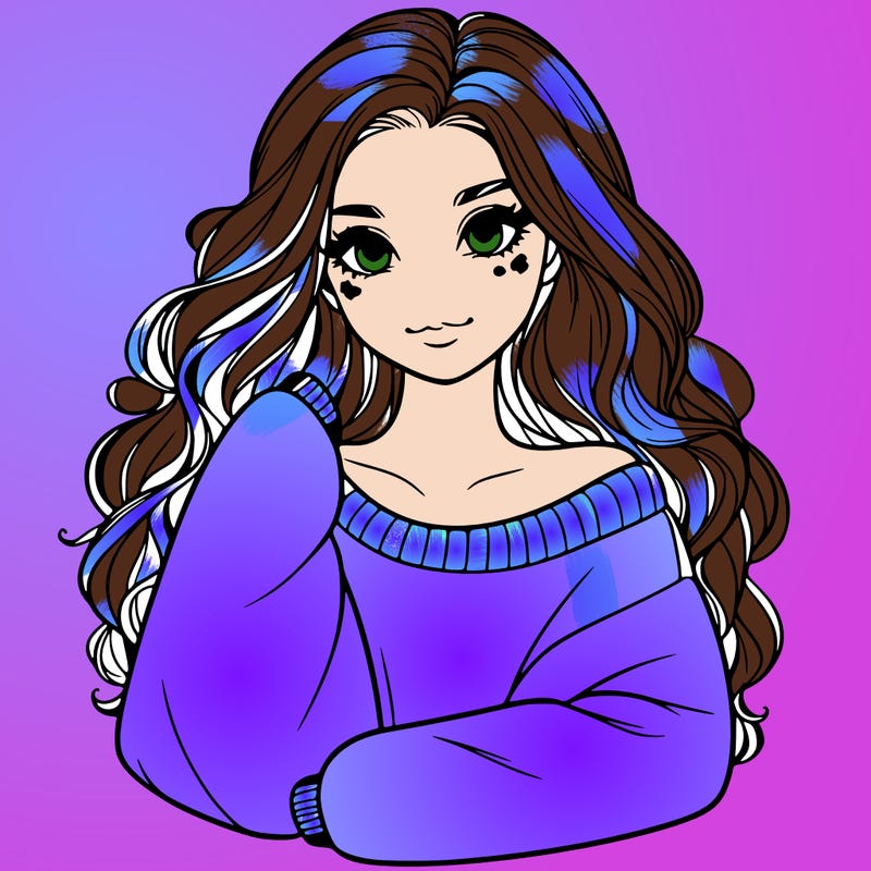 a beautiful girl in a big sweatshirt