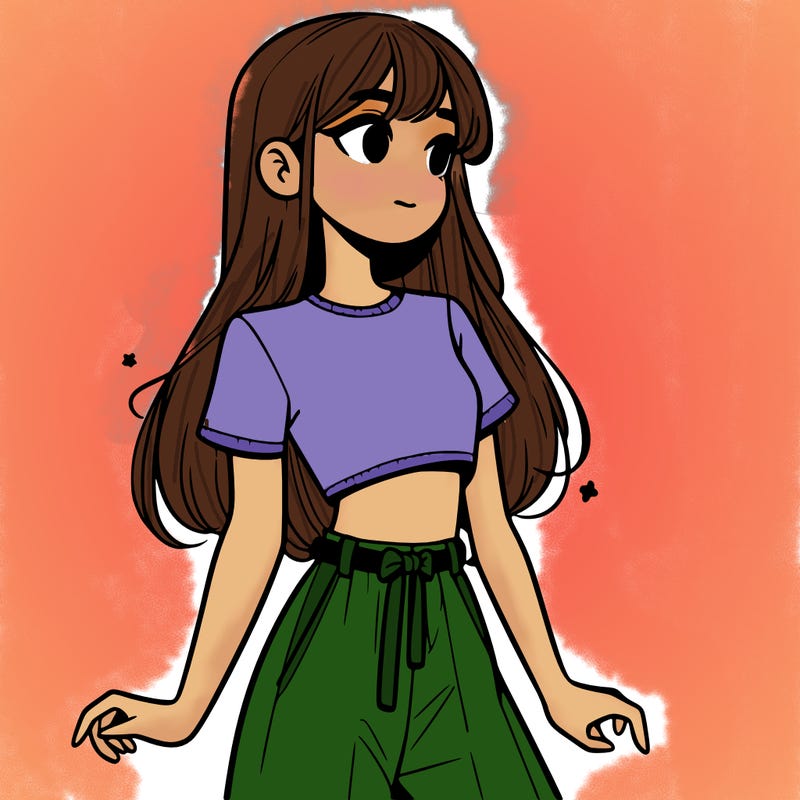 girl in a cute crop top