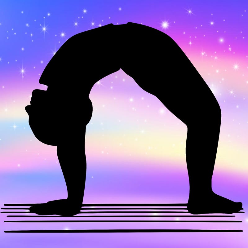 a person.
doing a bridge