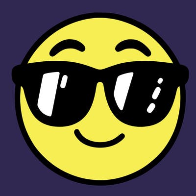 emoji with sunglasses