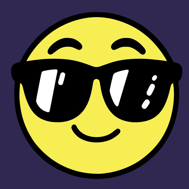 emoji with sunglasses
