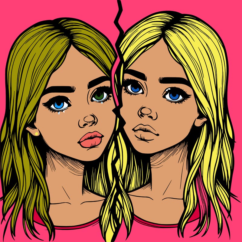 realistic girl split