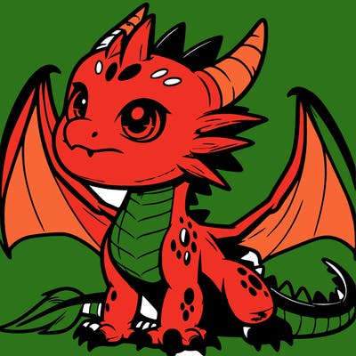 fierce baby night dragon