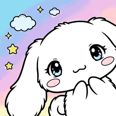 anime cinnamoroll cute fluffy