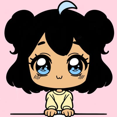 a cute animated girl