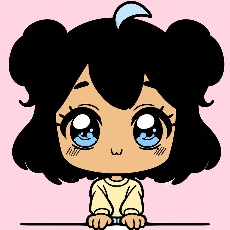 a cute animated girl