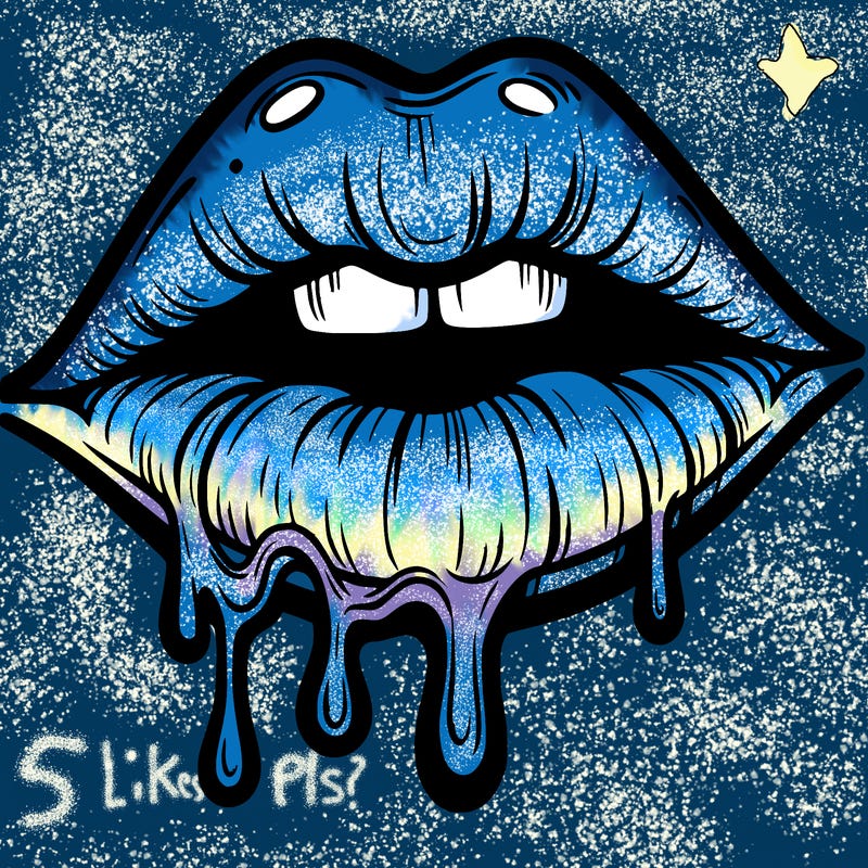 lips that look realistic and drip