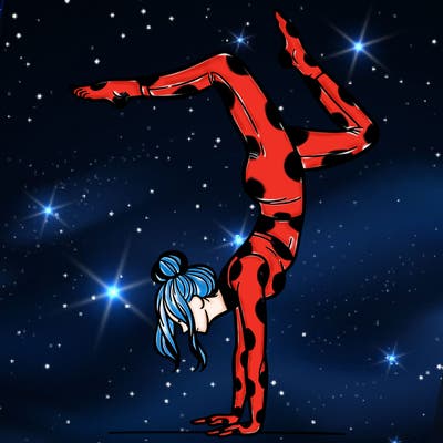 a woman doing a handstand