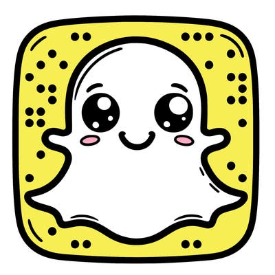 the real snapchat logo